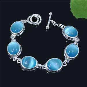 Awesome Blue Larimar Silver Bracelet/Bangle jewelry D50  