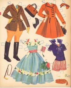 VINTAGE 1954 CATHY GOES CAMP PAPER DOLLS  