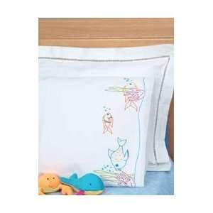 Jack Dempsey Childrens Stamped Pillowcase With White Perle Edge 1/Pkg 