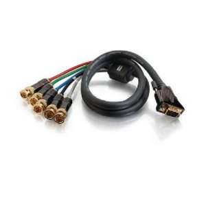   Component Video to HD15 VGA Breakout Cable (6 Feet, Gray) Electronics