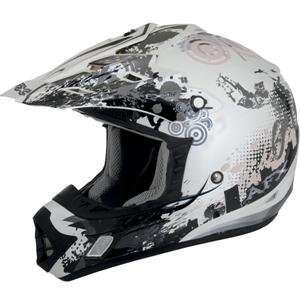  AFX FX 17 Stunt Helmet   Small/Silver Automotive