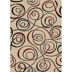  Vesuvio 1733 Ivory Polypropylene Contemporary Rug 2.30 x 7 