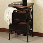 Black Accent Table Medallion Side Table Wood End Table items in Touch 