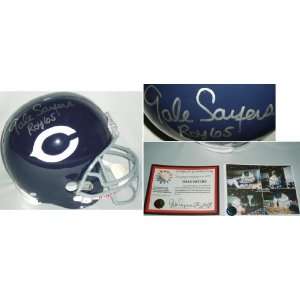 Gale Sayers Signed Bears t/b Replica Helmet w/ROY 65  