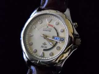 Mint Vintage Seiko Kinetic Watch SQ 50 w/ 19mm Baby Croco Lthr  