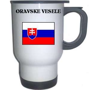  Slovakia   ORAVSKE VESELE White Stainless Steel Mug 