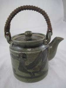 Beautiful Vintage Otagiri Japanese Mini Personal Tea Pot Ceramic Art 