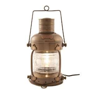  Antique Brass Anchor Electric Lantern 16   Lamps 