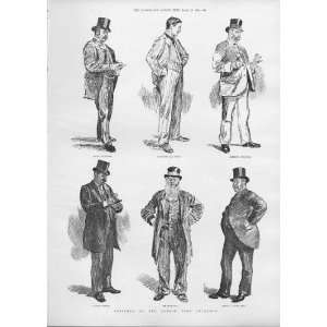   Characters At London Caol Exchange 1890 Antique Print