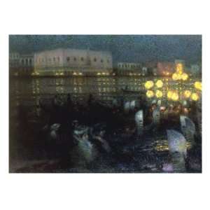  La Serenade, Venise, 1905 Giclee Poster Print by Henri Le 