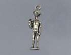 Sterling Silver 3 D Alien Charm, New