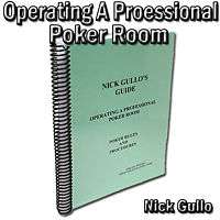 Nick Gullos Operating A Professional Poker Room Book  