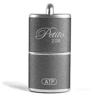 ATP Petito AF2GUFP1TI 2GB USB 2.0 Flash Drive (Titanium) 843127000245 