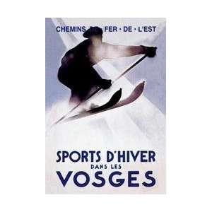  Sports dHiver dans les Vosges 12x18 Giclee on canvas 