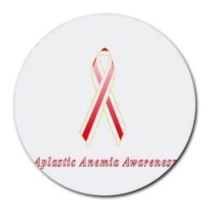  Aplastic Anemia Awareness Ribbon Round Mouse Pad Office 