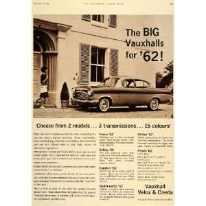   Velox Cresta British Luxury Cars   Original Print Ad