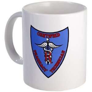 Certified Pharmacy Tech Badge Health Mug by   