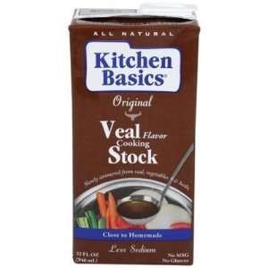 Kitchen Basics Stock Veal 32 FO (Pack of 12)  Grocery 