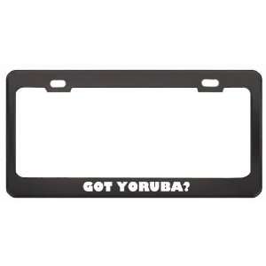 Got Yoruba? Language Nationality Country Black Metal License Plate 