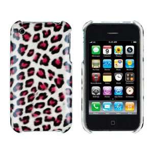  Hot Pink Leopard Print Case for Apple iPhone 3G, 3GS Cell 