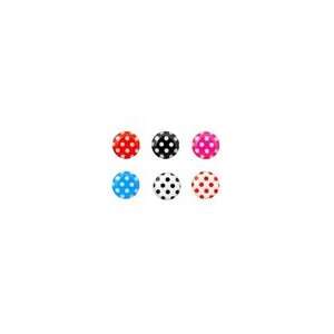   in 1 Pack Polka Dot Pattern Soft Home Button Stickers for Apple tablet