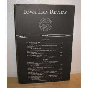    Iowa Law Review Volume 92 Number 3 March 2007 Ozan O. Varol Books