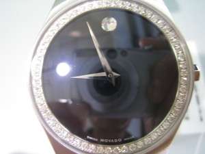 MOVADO FACET SWISS MENS WATCH DIAMOND ALL STAIINLES S SAPHIRE 