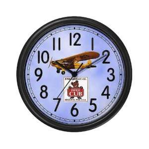 Piper Cub Navy Wall Clock by 