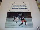 1967 RANGERS vs PENGUINS NHL PROGRAM MSG  