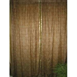   Silk Sari Curtains Window Dressing Drape Panels 84
