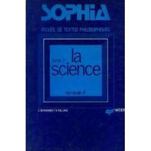  Sophia recueil de texte philosophiquesTome 2  La Science 