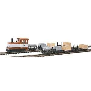  Diesel Freight Set; Powered Loco w/10 Cars Assembled   Brown Toys