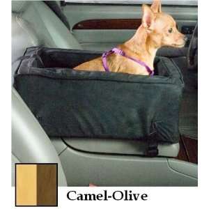  SN 27580 Small Luxury Console Dog Car Seat   Camel Olive