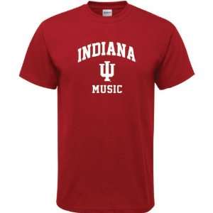    Indiana Hoosiers Cardinal Red Music Arch T Shirt