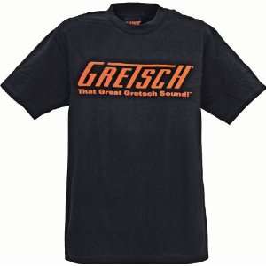  Gretsch Great Gretsch Sound T Shirt, Black, M Musical 