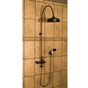 Thermostatic Shower Set with 18 Arching Shower Arm and Hand Sprayer 