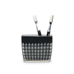  Blonder Home Accents Houndstooth Tooth Brush Holder