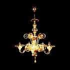 Murano glass Venetian chandelier 5 lights Mercurio, factory prices 