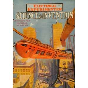 Cover Science & Invention Chicagos Monorail Aerial Tramway Cable Car 