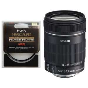  Canon EF S 18 135mm f/3.5 5.6 IS Lens + Hoya 67mm UV(0 