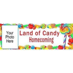 Lollipops and Candy Dreams Photo Banner 18 Inch x 54 Inch All Weather 