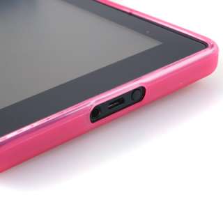 Pink  Kindle Fire Protective TPU Soft Gel Case Skin Cover 