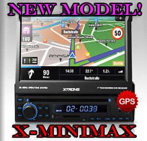 XTRONS D711G Car DVD GPS RDS IPOD  Bluetooth 1DIN 3D  