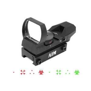   Tactical Dual Illuminated Panoramic Airsoft Red Dot Sight Sports