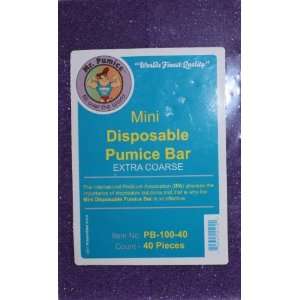  Mr Pumice   Mini Disposable Pumice Bar Extra Coarse 40 pcs 