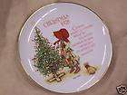HOLLY HOBBIE COLLECTOR PLATE CHRISTMAS 1978 AMERICAN GR