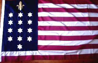 Cotton American French Alliance Flag Made in USA  