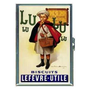 Lefevre Utile Lu Biscuits Ad ID Holder, Cigarette Case or Wallet MADE 