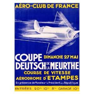  Aero Club France Air Race Giclee Poster Print, 18x24