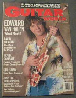 Guitar World July 1988 Edward Van Halen Free USA Shipping  